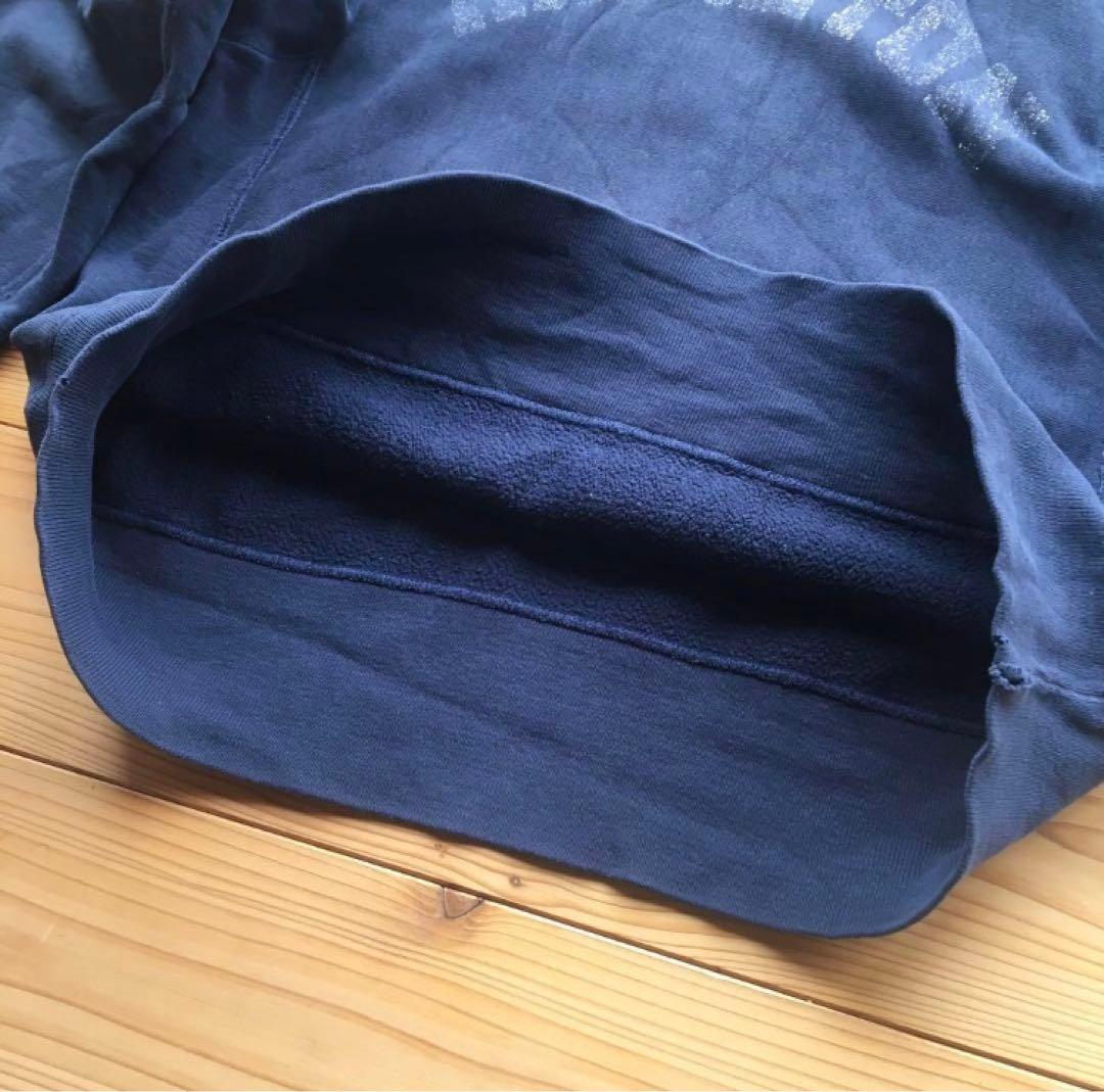 80s champion チャンピオン リバースウィーブ USA製　紺　ボロ