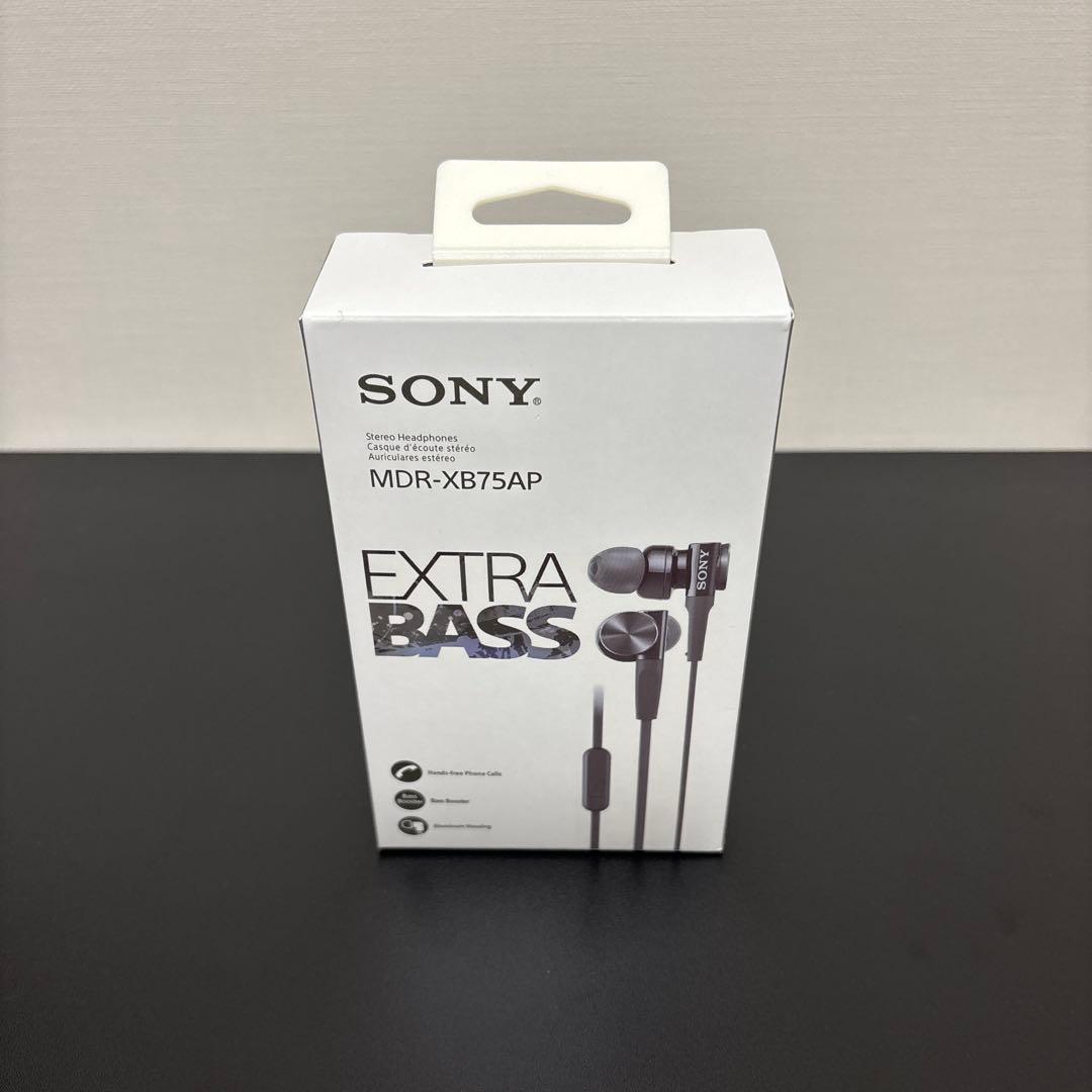 グローバル版ソニー 重低音モデル MDR-XB75AP : カナル型 ブラック