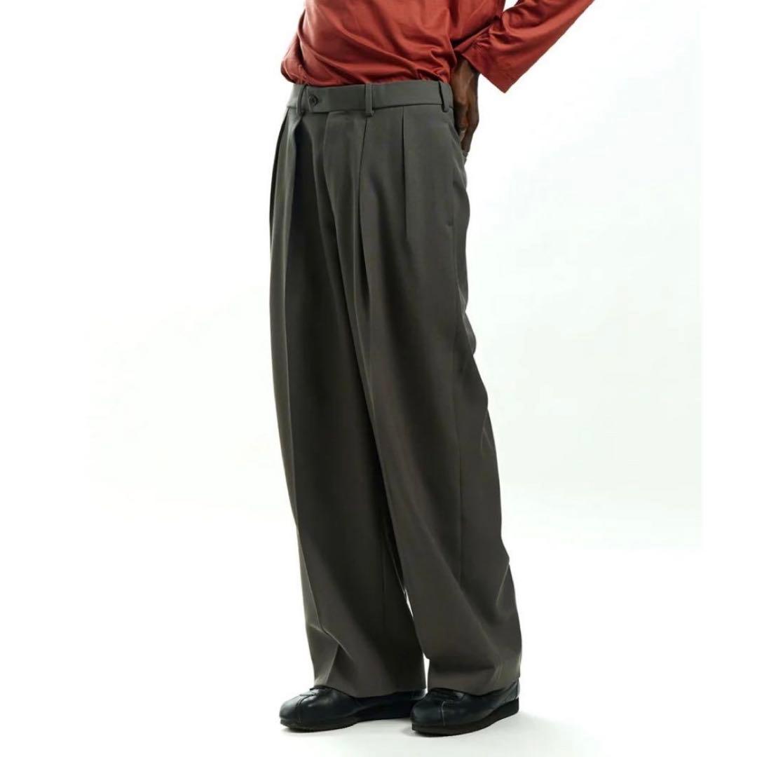 MARKAWARE 22AW ウールサバイバルクロス ワイドトラウザーズ 2