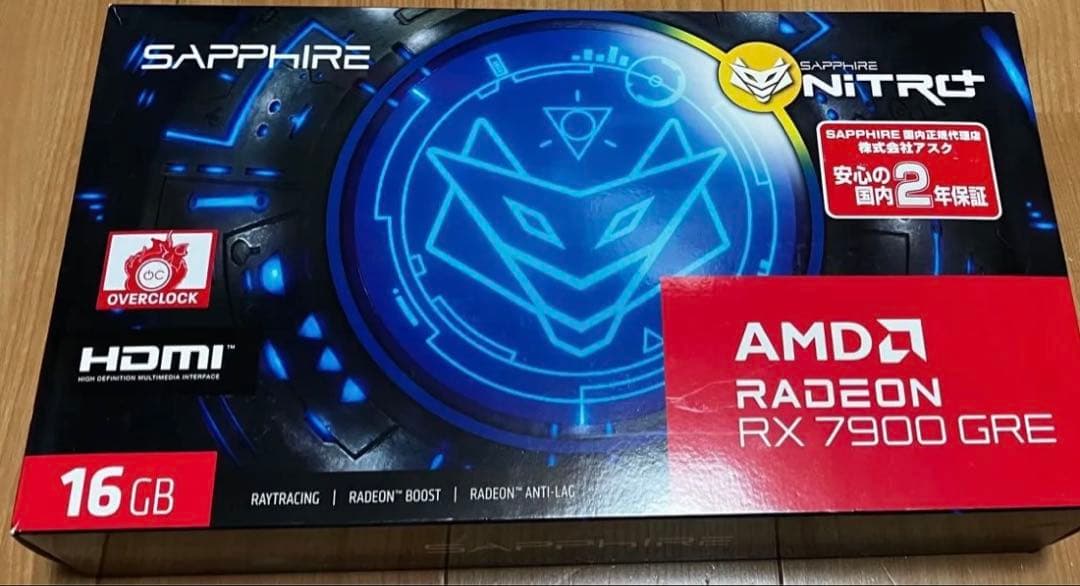 グラフィックボード・グラボ・ビデオカード Sapphire Nitro+ / Radeon RX7900GRE 16GB