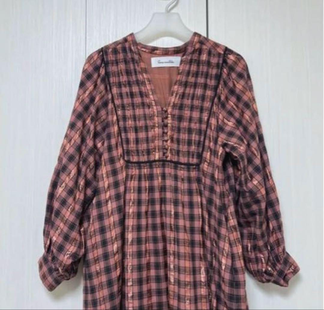 lala☆サラマリカ　コットンチェックワンピース