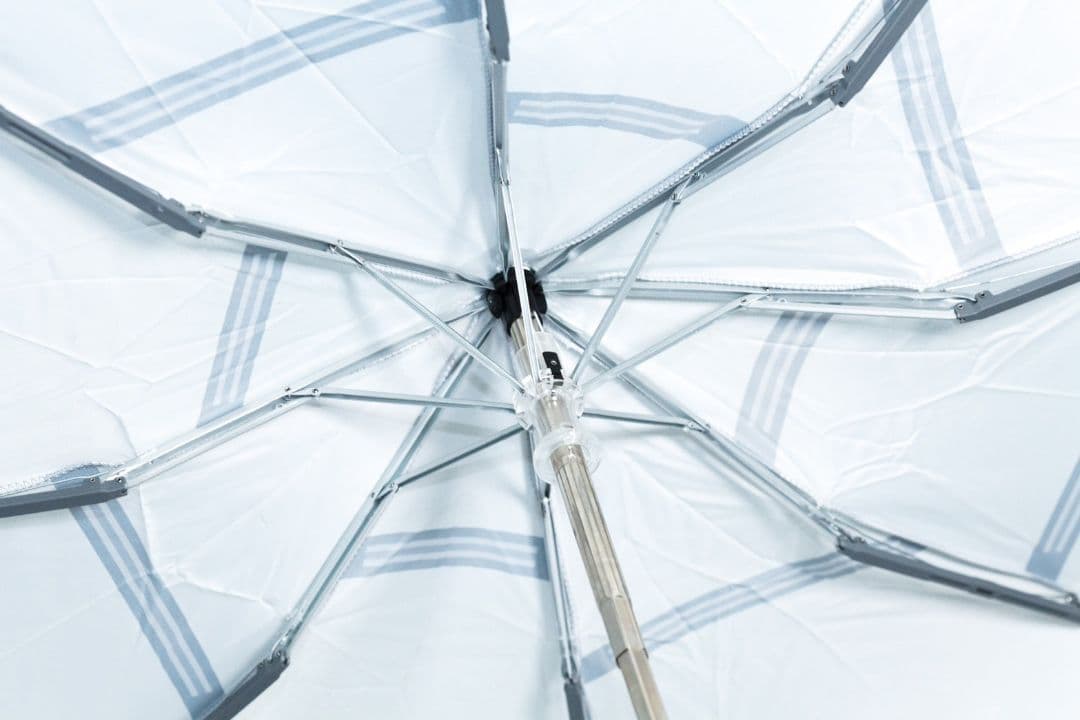 美品LOUIS VUITTON 折りたたみ傘 ホワイトストライプ