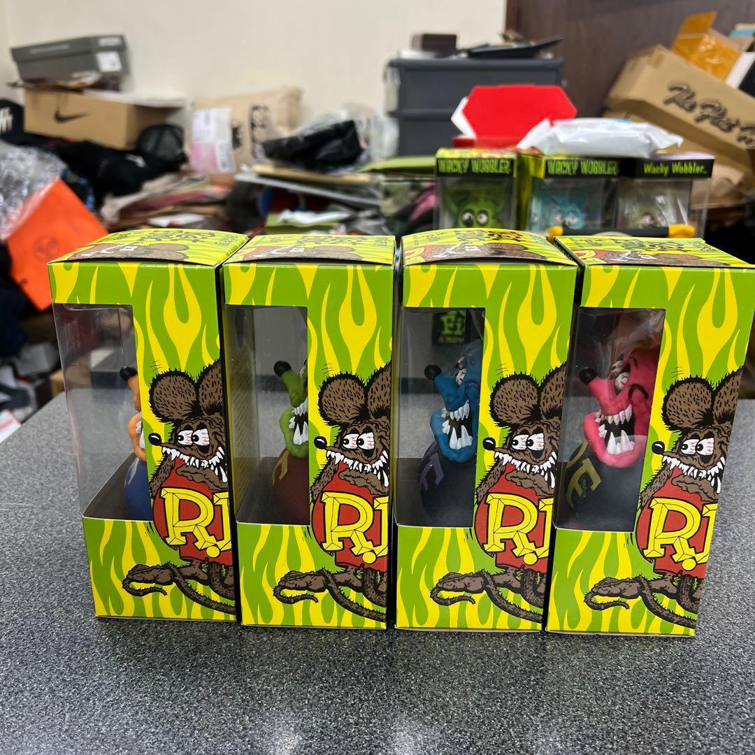 サ*ル様 定番ソリッドカラー　ラットフィンクボビングヘッド4体セット