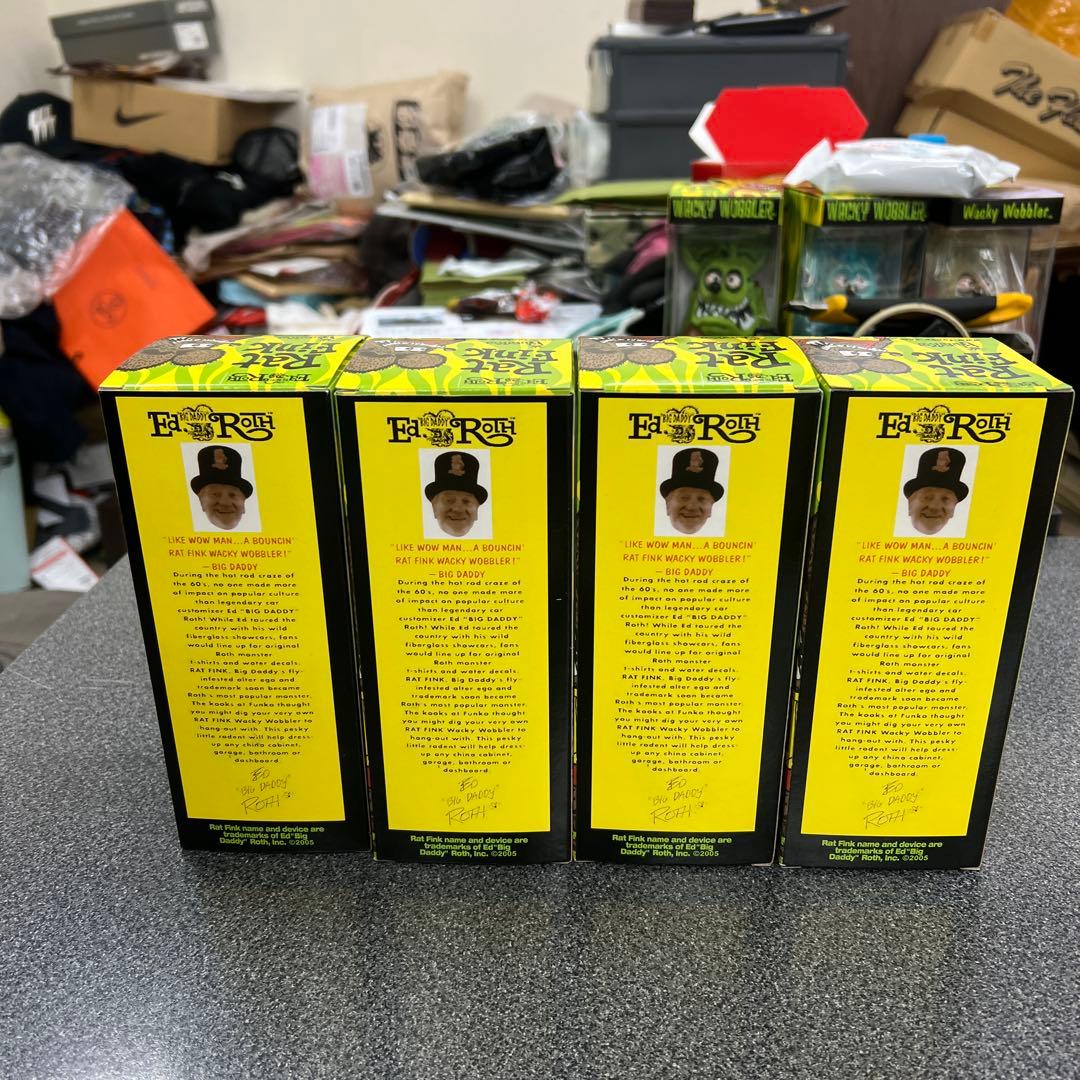 サ*ル様 定番ソリッドカラー　ラットフィンクボビングヘッド4体セット