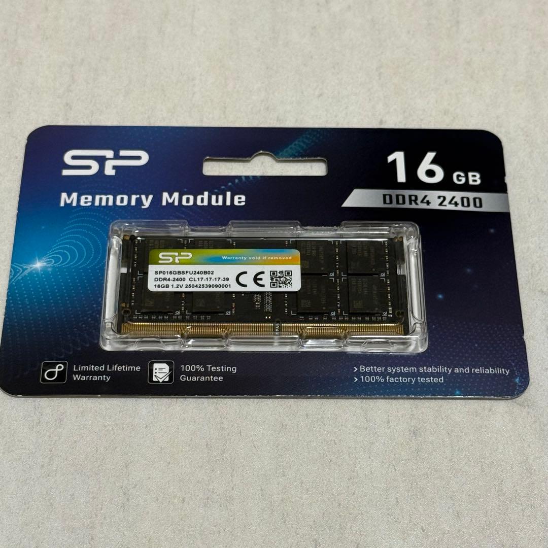 ノートPC用メモリ260pin SODIMM DDR4-2400 16GB 新品