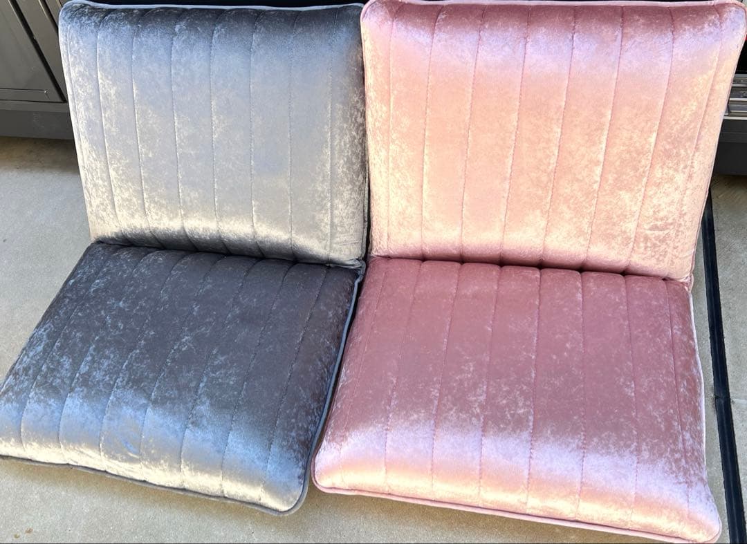 Francfranc フランフラン シャルム フロアチェア グレー ピンク