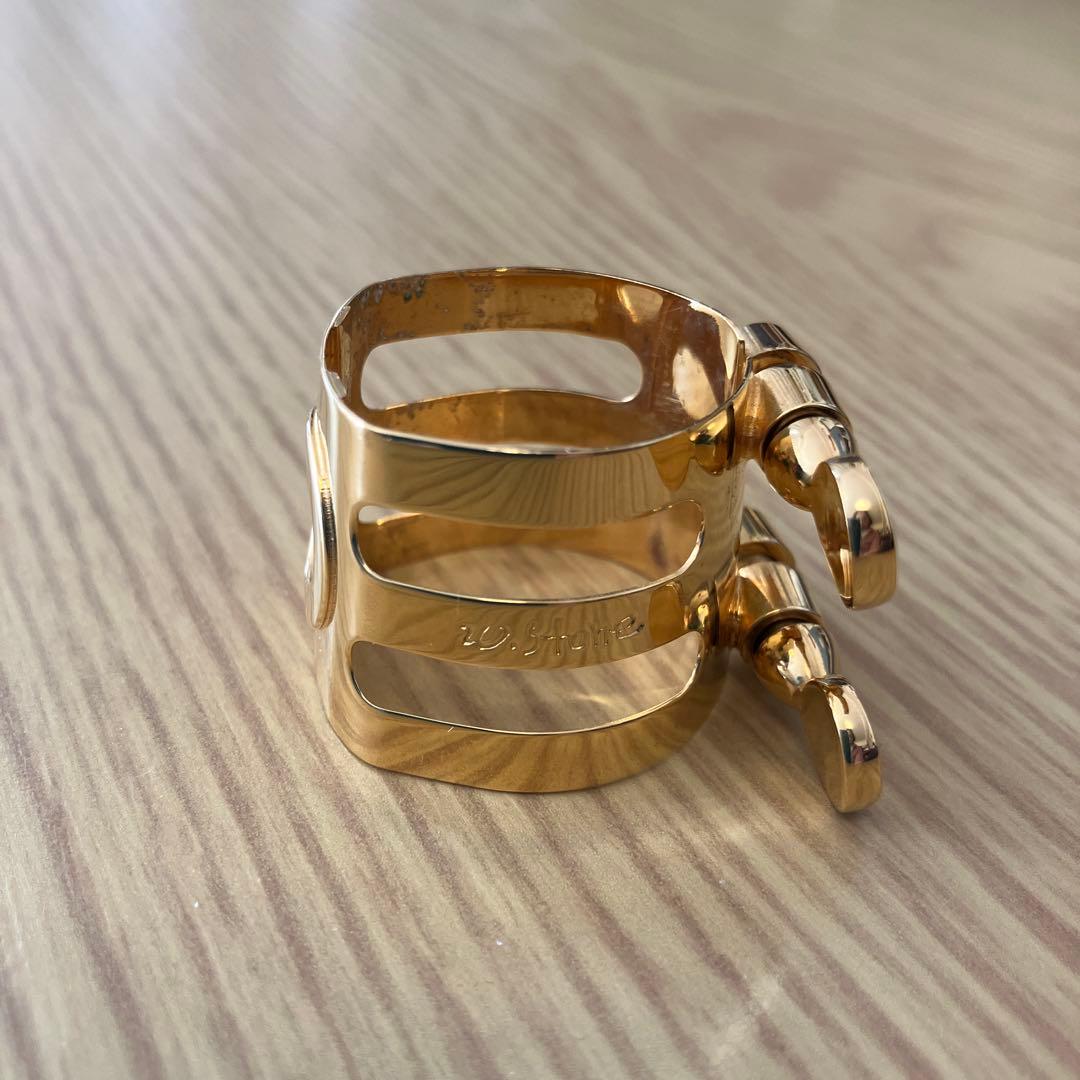 WoodStone リガチャー アルトサックス LAラバー用（GP）