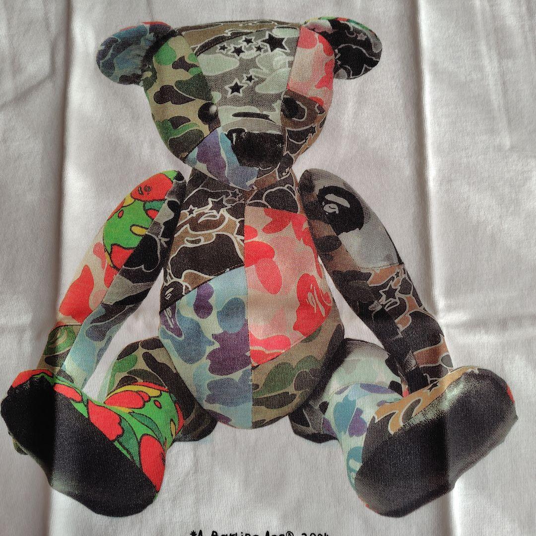 A BATHING APE カモフラージュ テディベア Tシャツ
