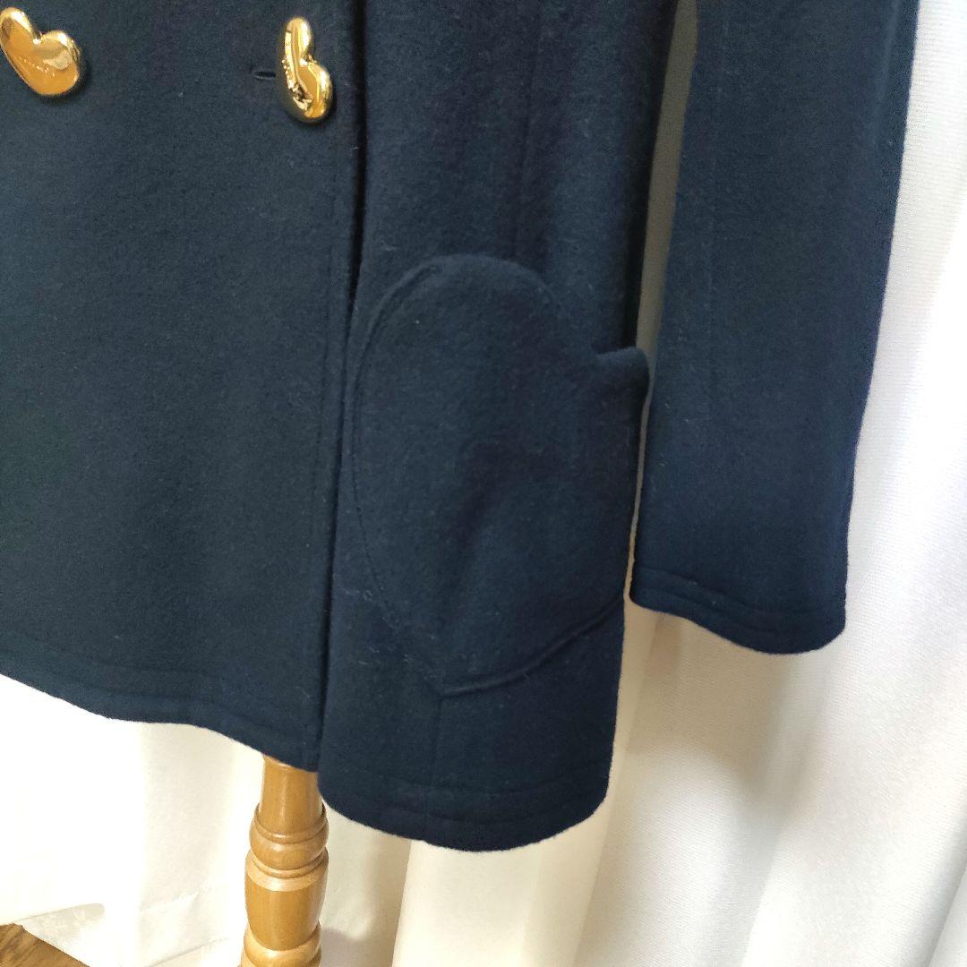 【美品】MILK メルトン フーデットコート ダブルブレスト ハートボタン