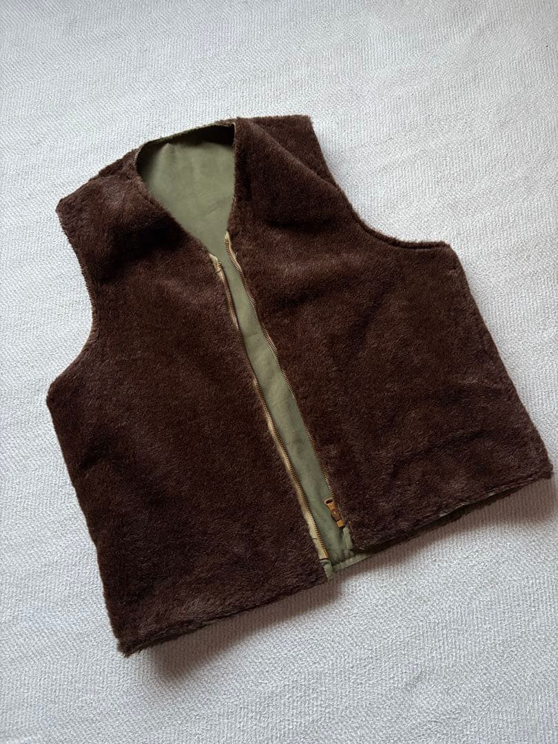 美品40s US NAVY デッキベスト アルパカ USN ヴィンテージ USA