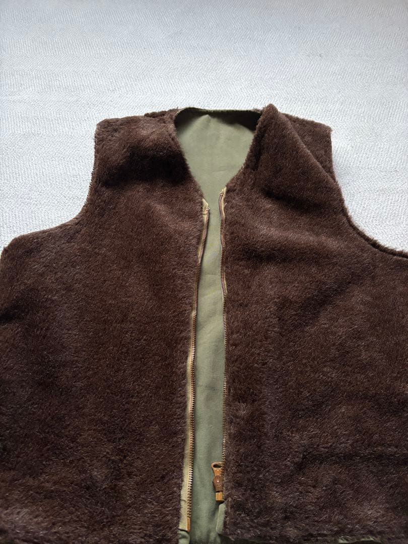 美品40s US NAVY デッキベスト アルパカ USN ヴィンテージ USA