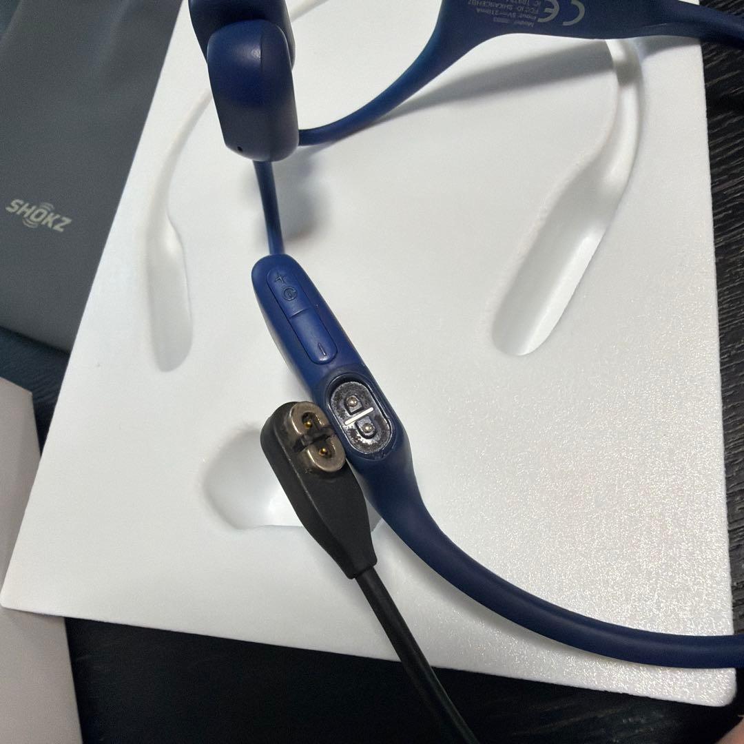 SHOKZ OPENRUN 骨伝導イヤホン ブルー