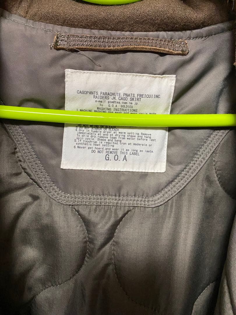 ⭐️未使用⭐️goaゴアリアルファー付きミリタリーモッズコートカーキライナーy2k