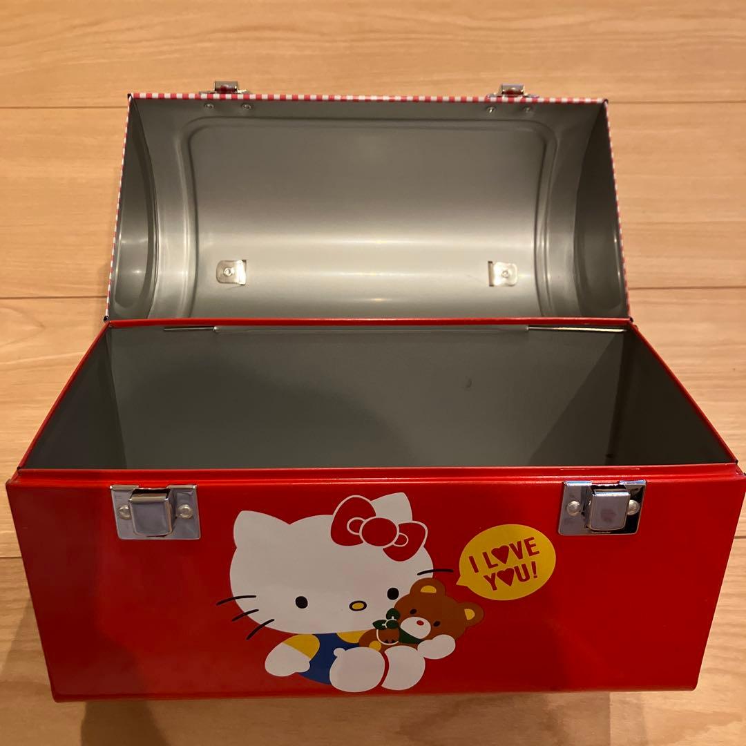 【新品未使用】レトロ　レア　HELLO KITTY キティちゃん　缶バッグ
