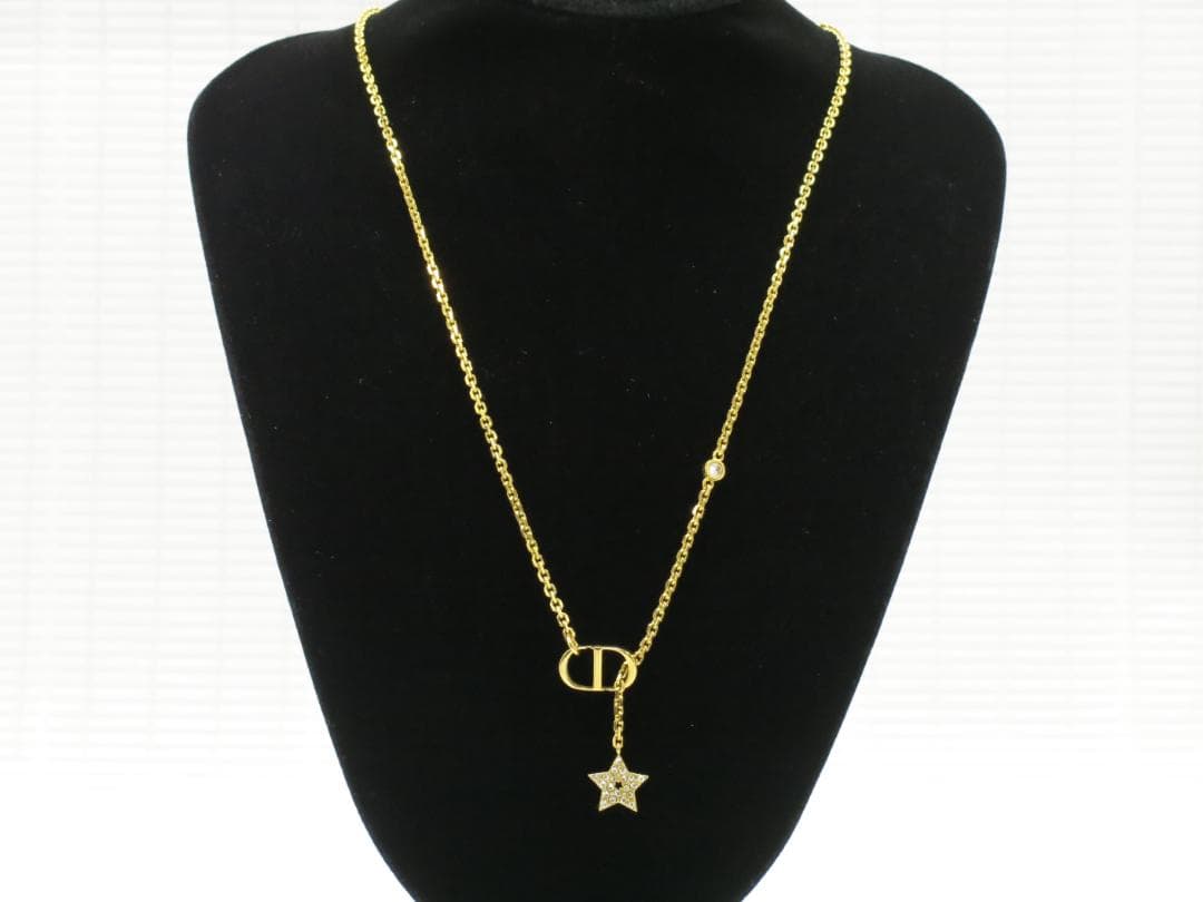 クリスチャンディオール　ネックレス　星ラインストーン＆COロゴ　18711417
