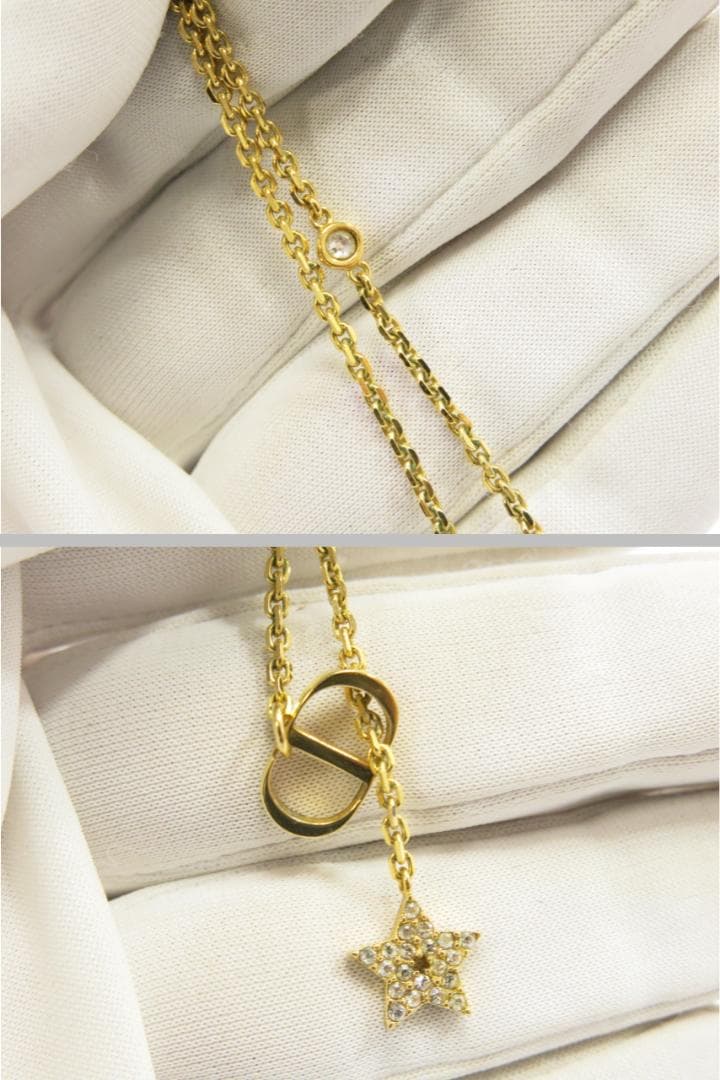 クリスチャンディオール　ネックレス　星ラインストーン＆COロゴ　18711417