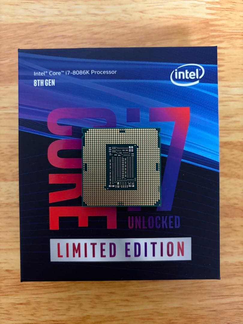 【限定版・箱有】Intel Core i7-8086K プロセッサー 40周年