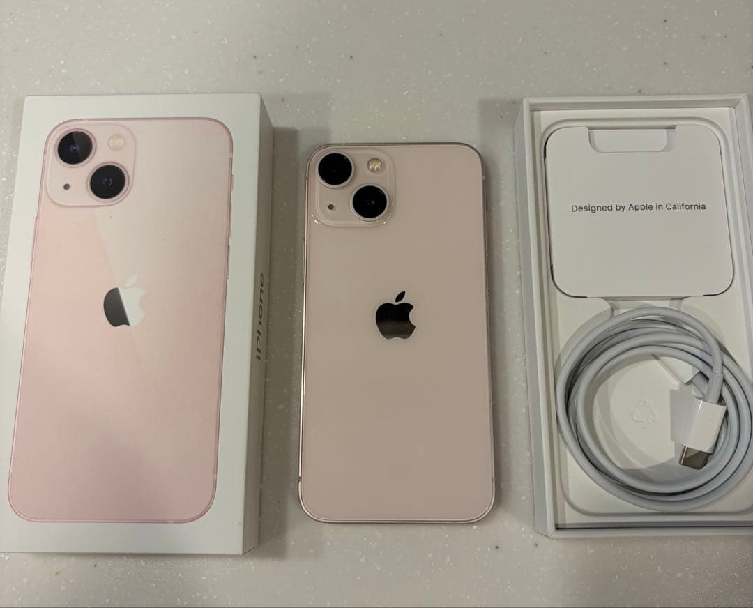 Apple iPhone 13 ピンク 本体•充電ケーブル•箱