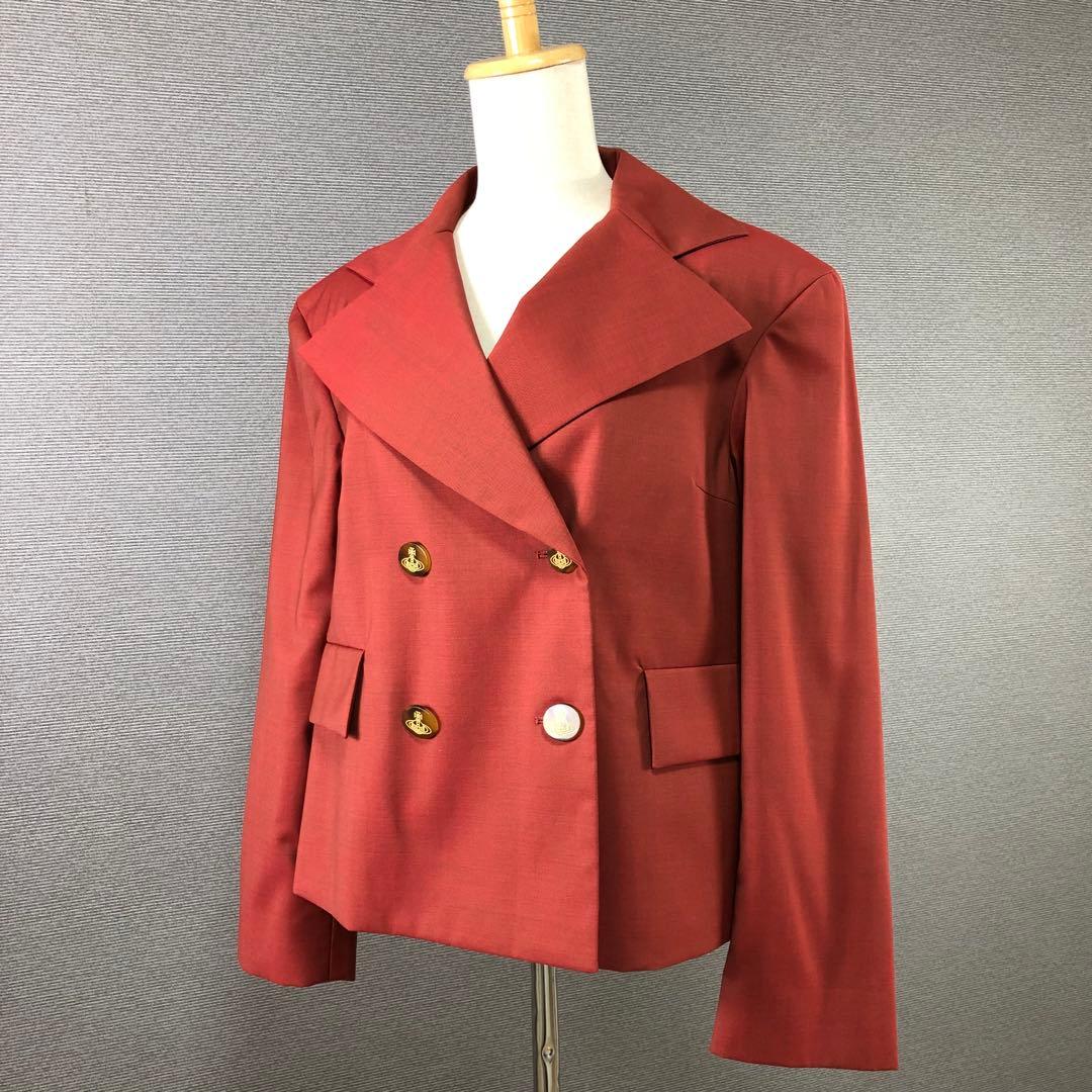 Vivienne Westwood ウール テーラードジャケット 40 オレンジ