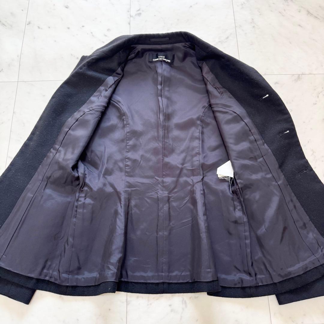 【美品】トリココムデギャルソン テーラード ジャケット ポケット切替 ウール