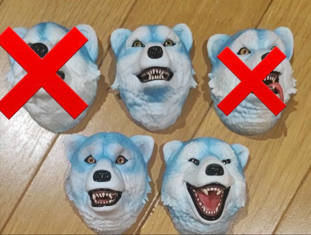 一番くじ　MAN WITH A MISSION H賞　フェイスマグネット　3種