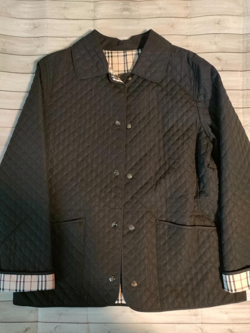 バーバリーキルティングジャケットコート