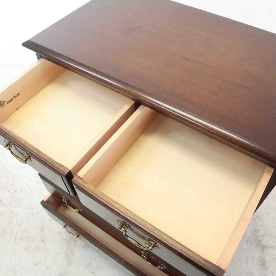 値下げ 横浜クラシック家具 ノックオンウッド オーク無垢 チェスト 5段