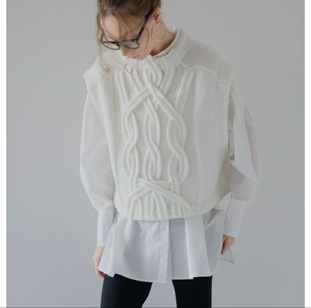 maison de Dolce シャルールベスト 白