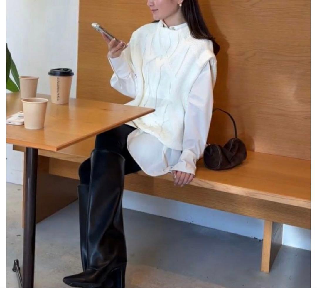 maison de Dolce シャルールベスト 白