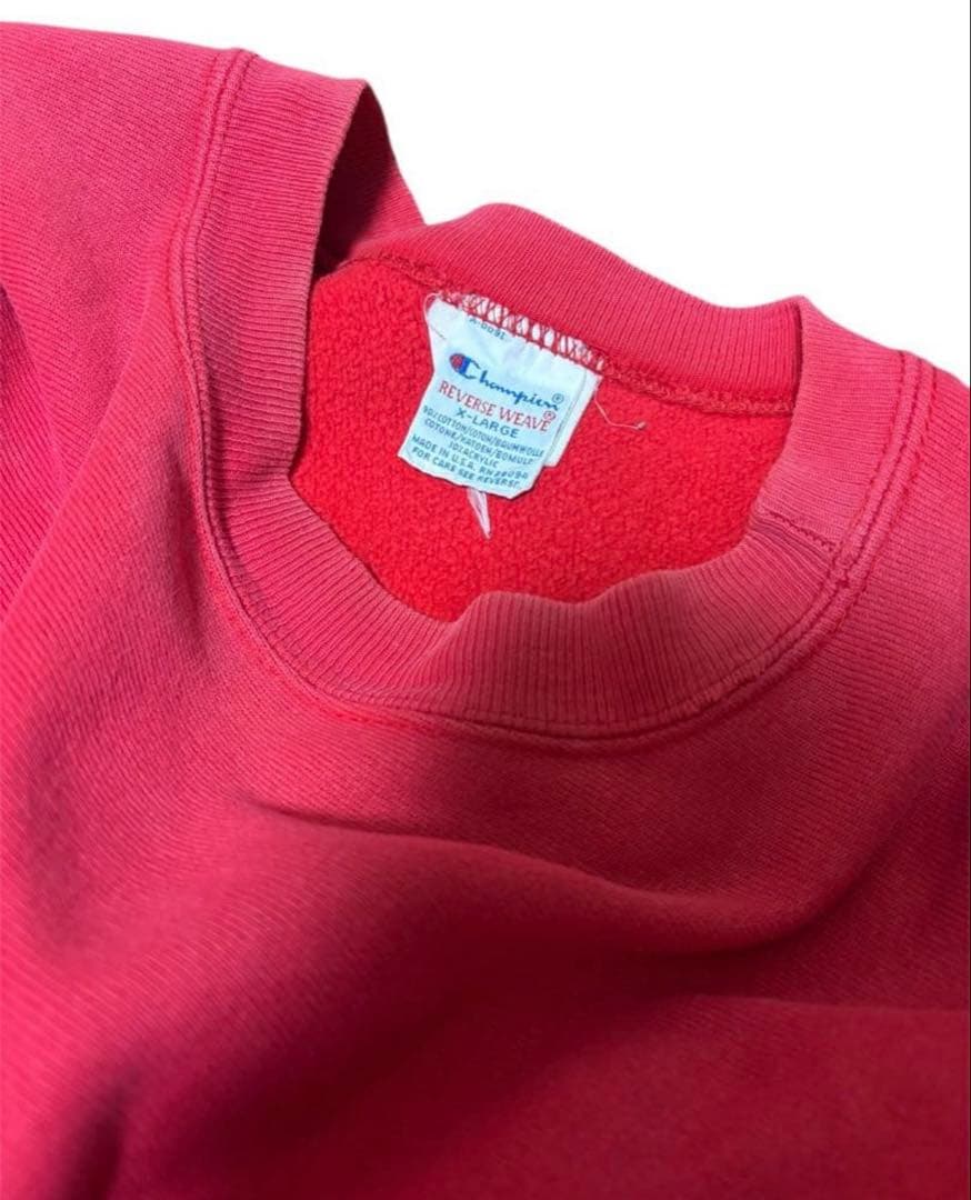 ホ*オ様 90s Champion チャンピオン リバースウィーブ 赤 フェード