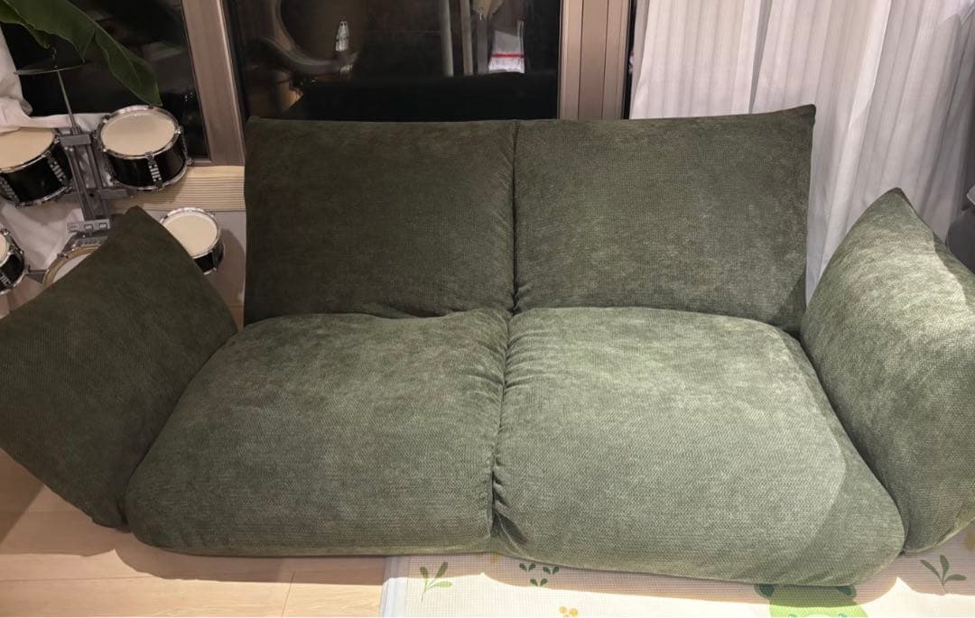 無印良品 MUJI リクライニング フロアソファ ２シーター 2人掛け