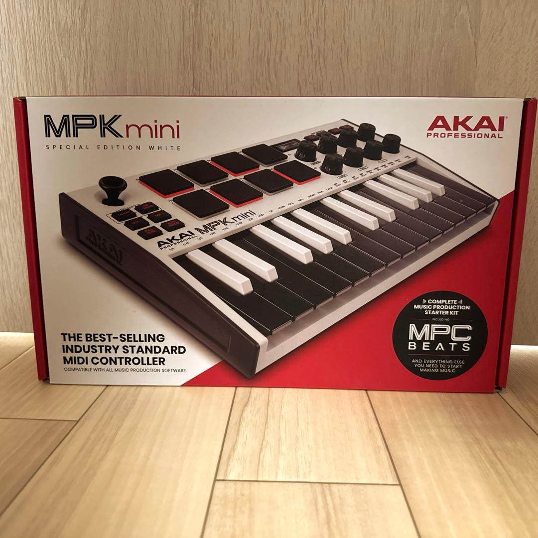 AKAI MPK mini MIDIコントローラー ホワイト