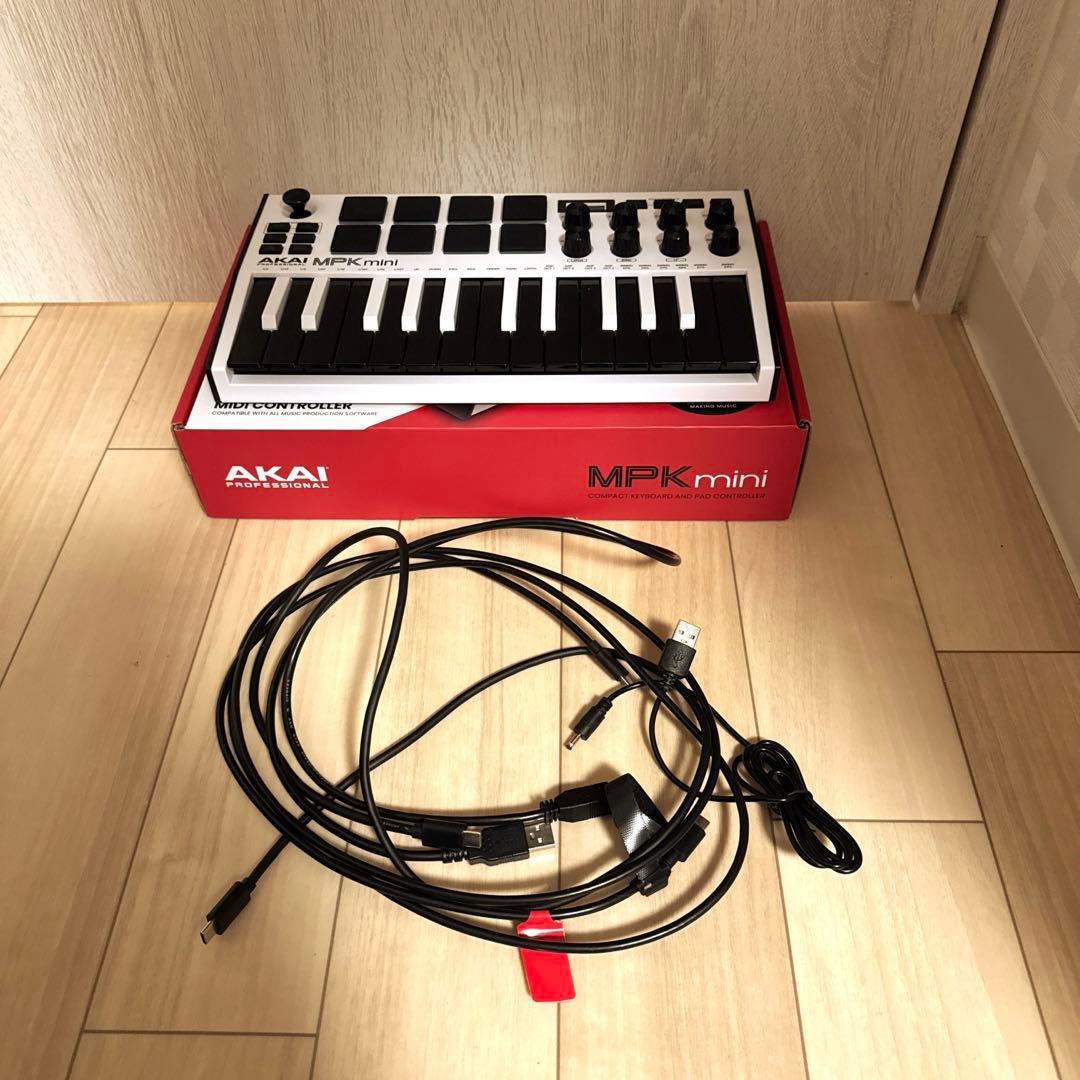 AKAI MPK mini MIDIコントローラー ホワイト