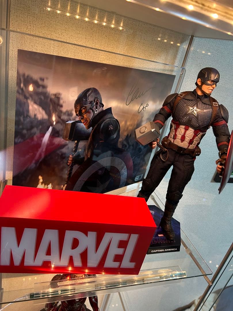 【1/3まで】　キャプテン・アメリカ サイン入りフォト　クリス・エヴァンス