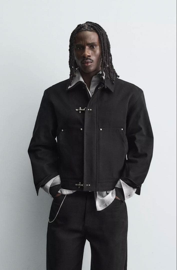 ZARAリラックスフィットトグルボタンジャケット/ファイヤーマンジャケット