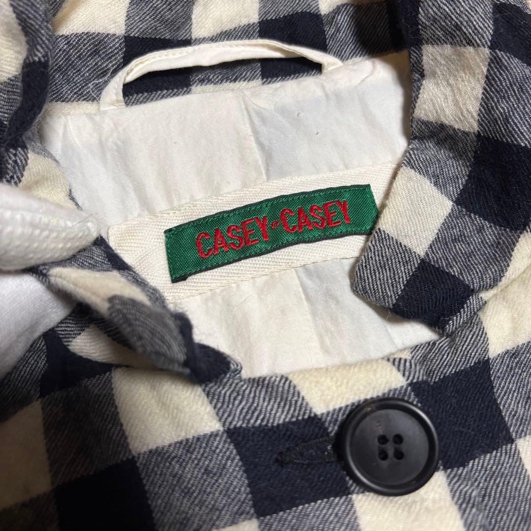 【美品】CASEY CASEY ウールシャツジャケット　カバーオール　M