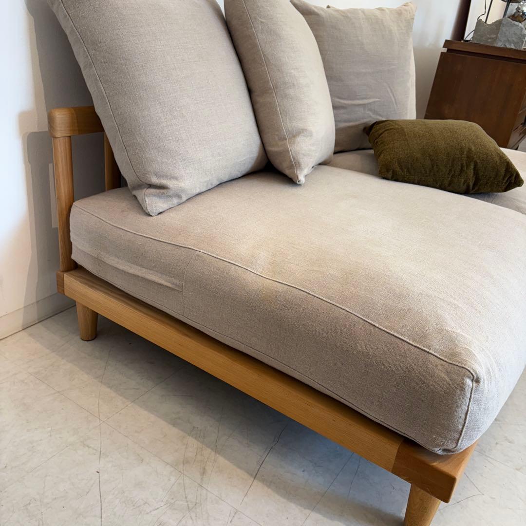 Re:CENO(リセノ) AGRA 3人掛けソファ リネン生地