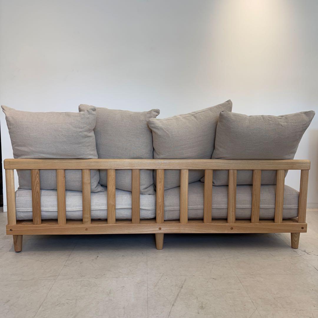 Re:CENO(リセノ) AGRA 3人掛けソファ リネン生地