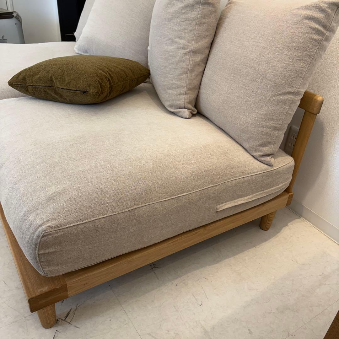 Re:CENO(リセノ) AGRA 3人掛けソファ リネン生地