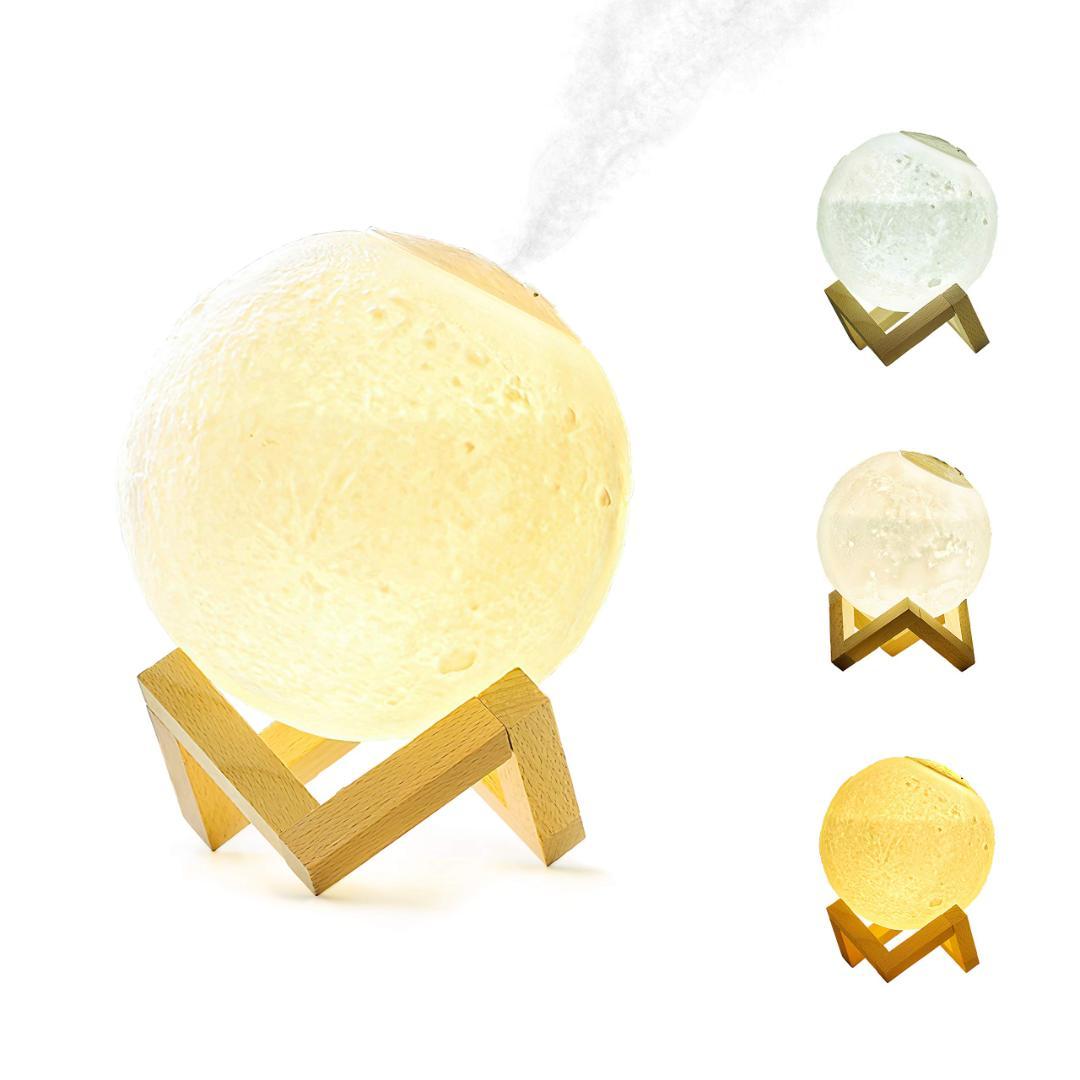 アロマ 月ランプ加湿器卓上 人気 1台6役 超音波式 15L大容量