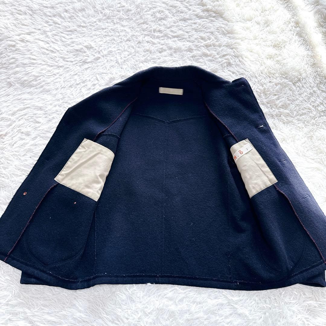 45rpm ウール100% ネイビー 45R メルトン　テーラードジャケット