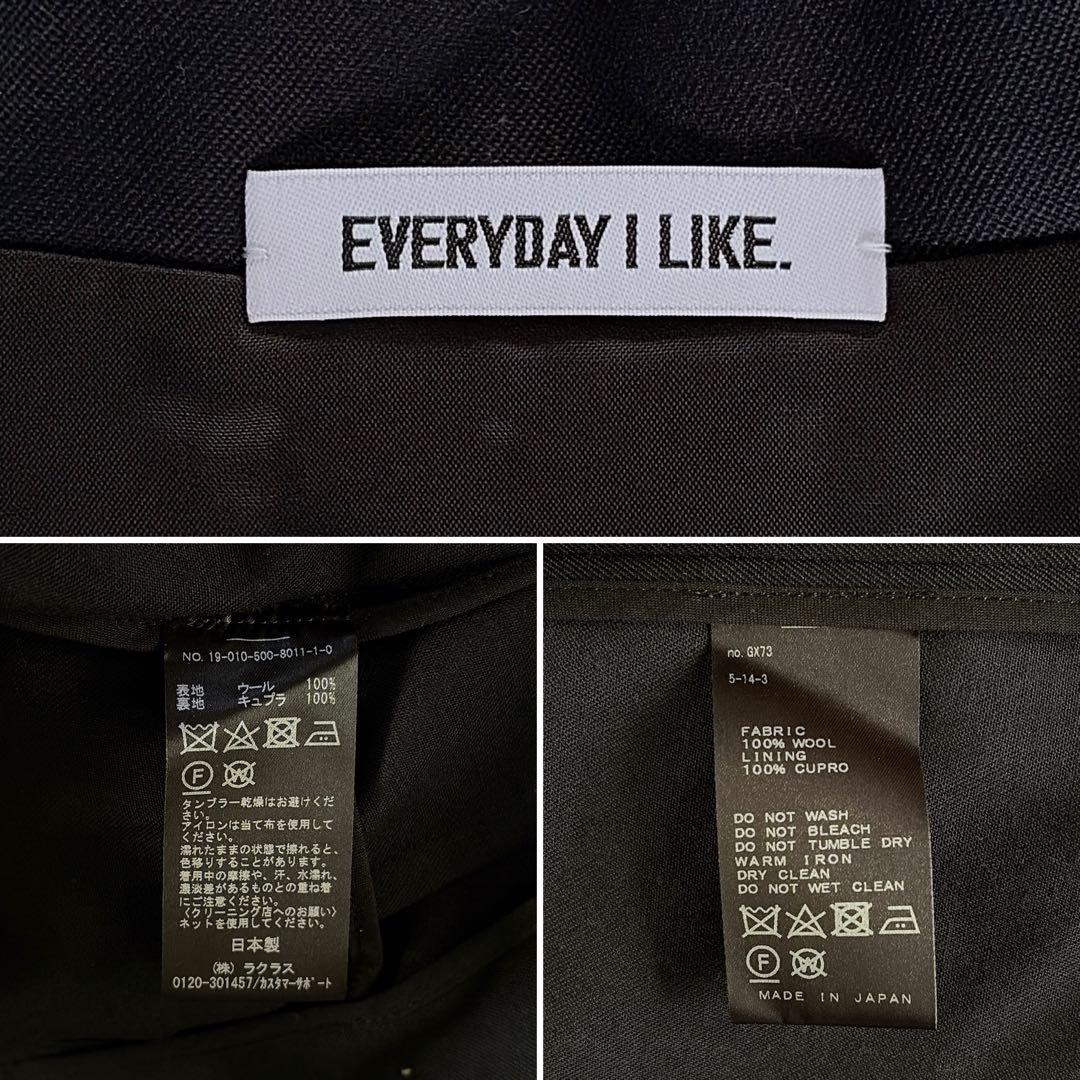 美品✨【EVERYDAY I LIKE.】ダブルテーラードジャケット 紺ブレ