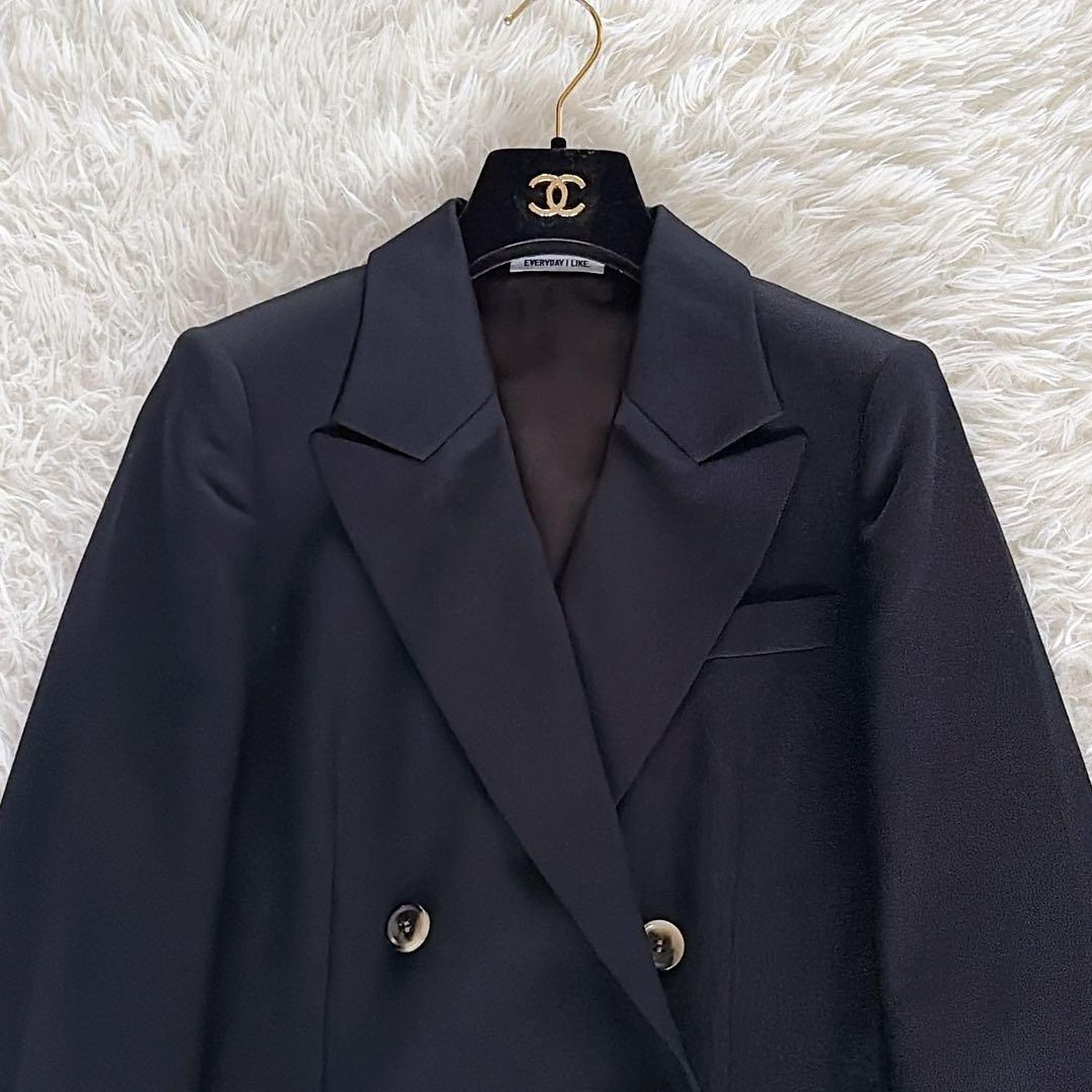 美品✨【EVERYDAY I LIKE.】ダブルテーラードジャケット 紺ブレ