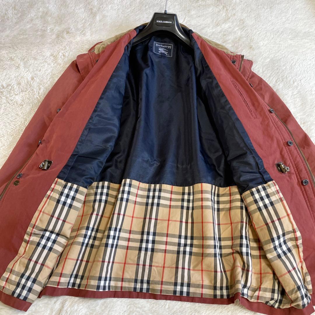 希少 BURBERRY ノバチェック キルティングジャケット付き モッズコート