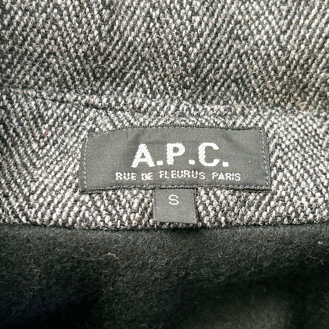 美品　A.P.C. ツイード　ワークジャケット フランス製 ヘリンボーン L相当