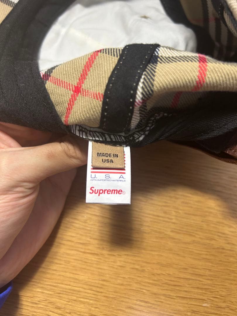Supreme Burberry キャップ