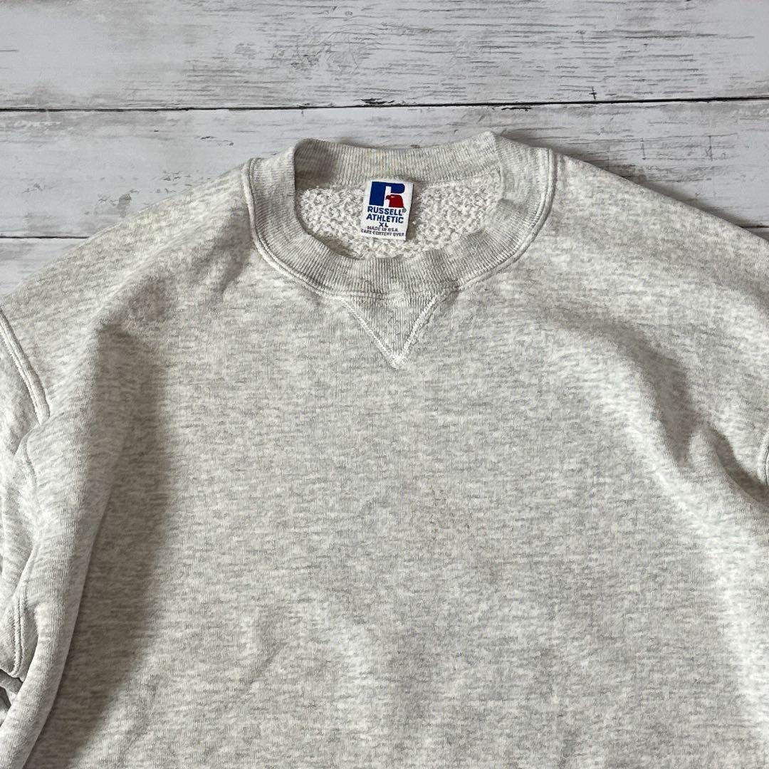 h*^様 90s USA製 ラッセルアスレチック スウェット XL グレー 無地