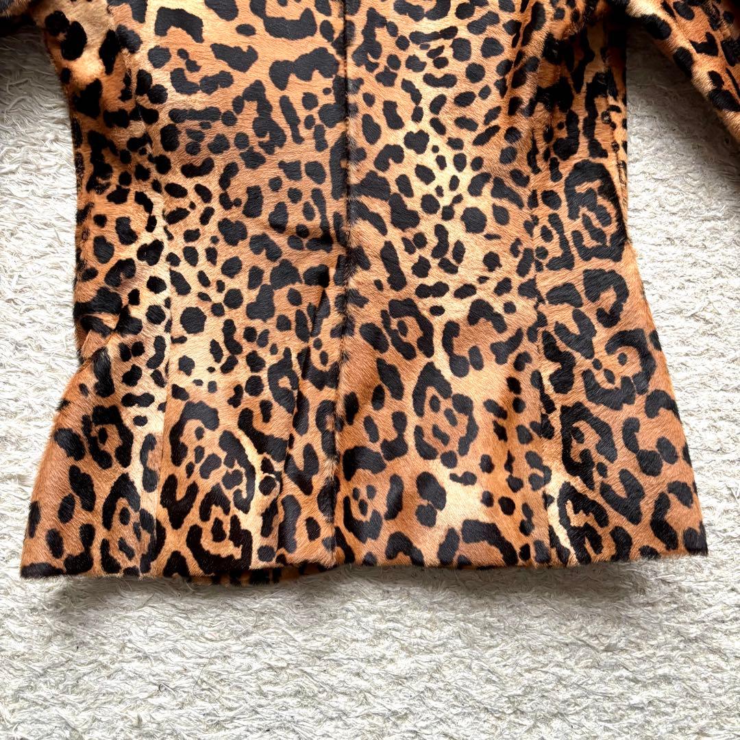 【定価40万円】ラルフローレン レオパード テーラードジャケット 1B ハラコ