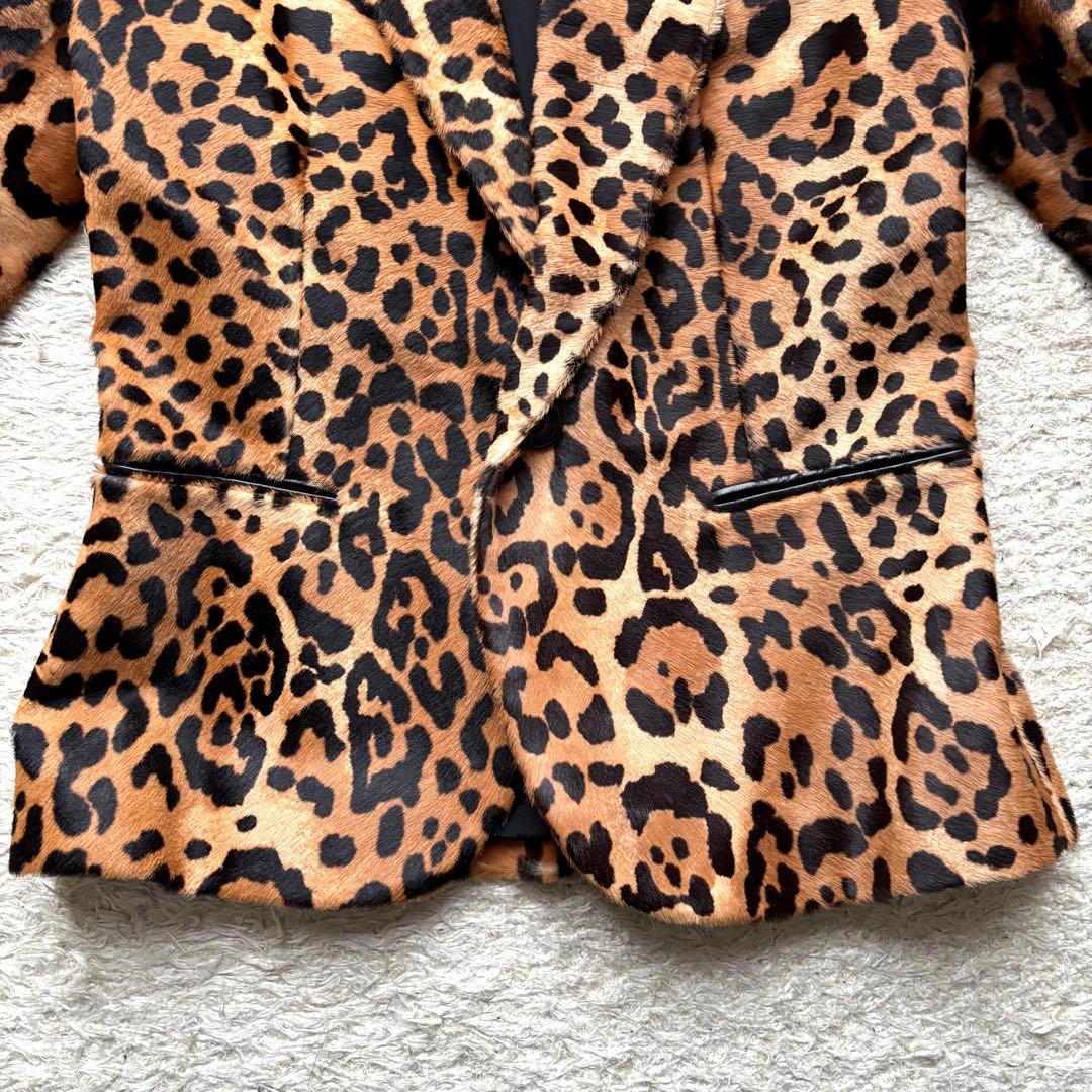 【定価40万円】ラルフローレン レオパード テーラードジャケット 1B ハラコ