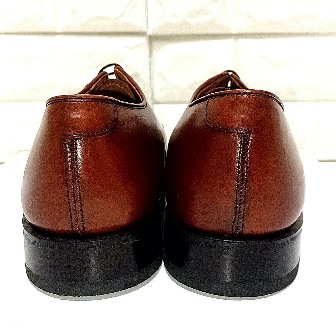 未使用に近い★JOHNSTON&MURPHY　外羽根　プレーントゥ　ブラウン